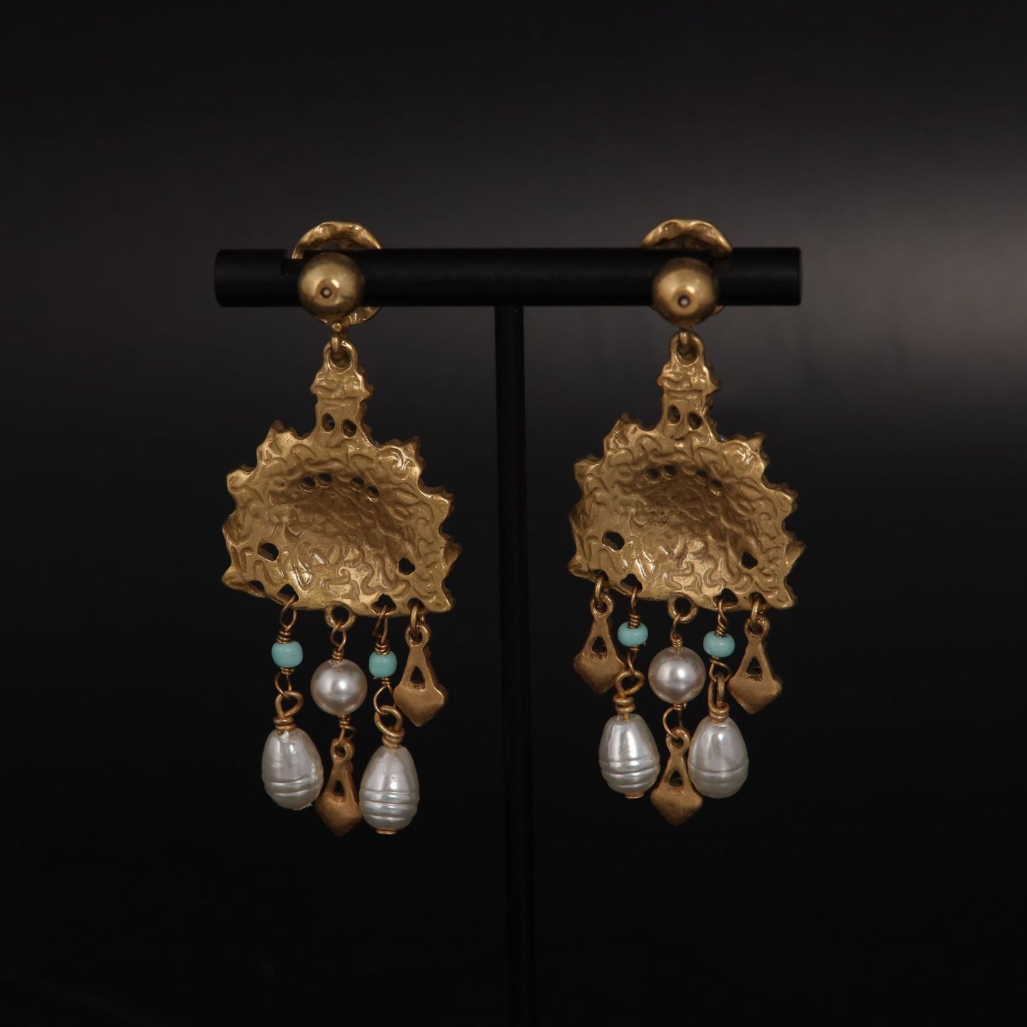 Fashion Trends Niche Stone Pearl Earrings